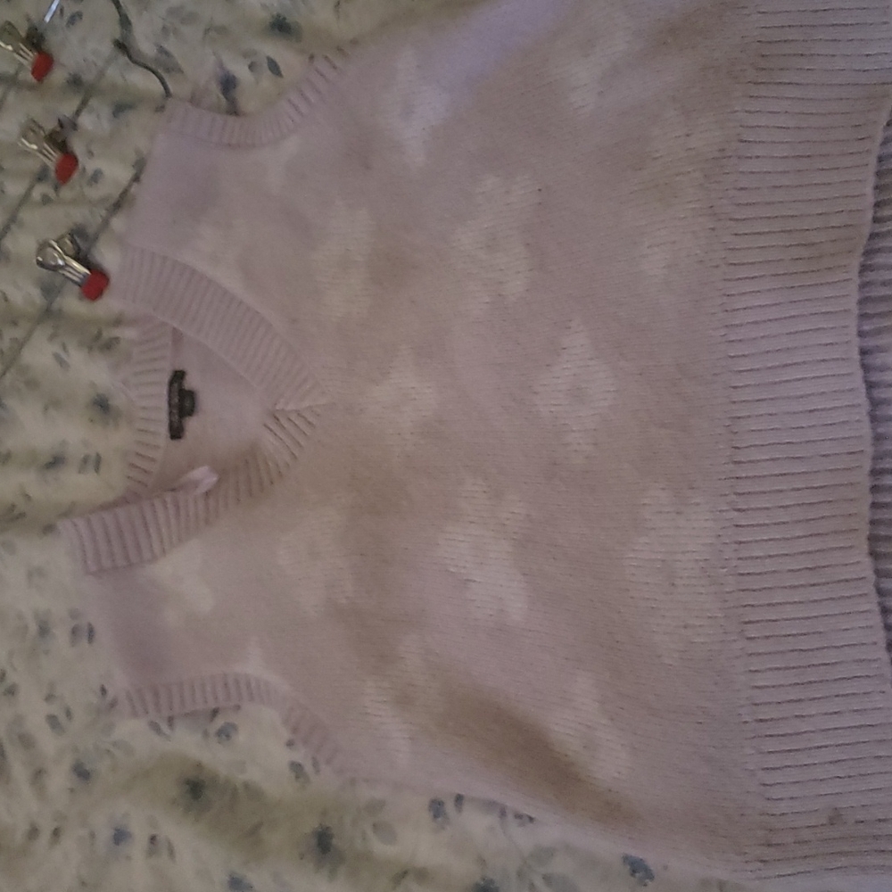Floral sweater vest